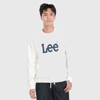 LEE เสื้อคลุมสวมหัวผู้ชาย / ผู้หญิง คอลเลคชั่น Fits Em All ทรง COMFORT รุ่น LE S123MPULN17 สีครีม ลี เสื้อคลุม เสื้อผ้า เสื้อผ้าผู้ชาย