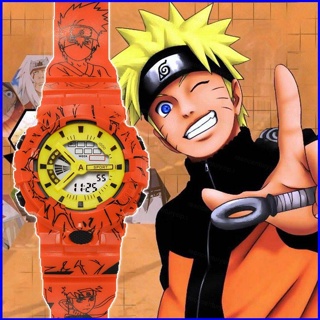 Gp1 นาฬิกาข้อมือดิจิทัล ลายการ์ตูนนารูโตะ Sasuke เรืองแสง กันน้ํา สําหรับผู้หญิง ผู้ชาย