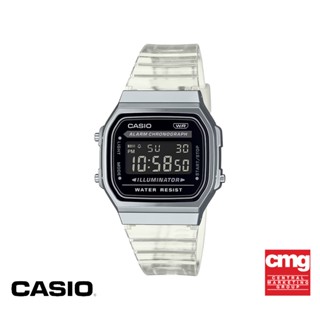 CASIO นาฬิกาข้อมือ CASIO รุ่น A168XES-1BDF วัสดุเรซิ่น สีดำ