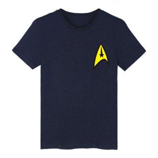 เสื้อยืดแขนสั้น คอกลม พิมพ์ลายภาพยนตร์ Star Trek Sci-fi สําหรับผู้ชาย และผู้หญิง ไซซ์ XS - 3XL