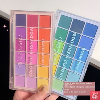 Misslara18สีRainbow Plate Eye ShadowติดทนนานสีMatte Shadowsที่สมบูรณ์แบบสำหรับStageแต่งหน้าเงาอายแชโดว์ถาดSequinsอายแชโดว์Rainbow Discอายแชโดว์,Beauty Frenzy