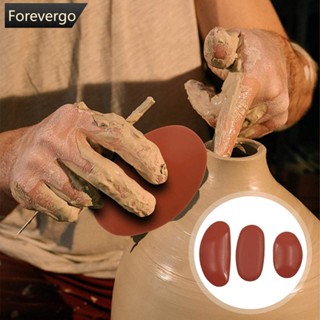 Forevergo ที่ขูดดินเผา เซรามิค รูปปั้นเซรามิค DIY 3 ชิ้น B7Q7