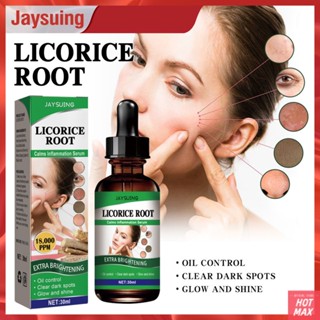 Jaysuing Licorice Facial Essence Ultimate Skin Solution สำหรับสิว Removal Oil Control และความชุ่มชื้น 30ml,Beauty Frenzy