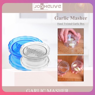 Creative Compact Stainless Steel Garlic Masher Peeler Efficient Kitchen เครื่องมือ สำหรับคนรักกระเทียมประหยัดเวลา Game Changer Manual Garlic Pounder Gadgets ครัวอุปกรณ์ทำอาหาร [COD