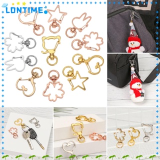 Lontime ตะขอก้ามปู สําหรับทําเครื่องประดับ สร้อยคอ พวงกุญแจ DIY 5 ชิ้น