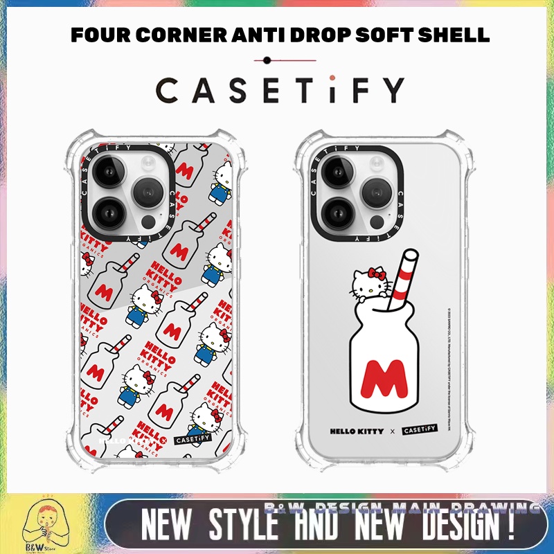 เคสโทรศัพท์มือถือนิ่ม กันตกสี่มุม ลาย Hello Kitty สําหรับ IPhone 15 ProMax 15Pro 15 14 13 12 11 Pro Max