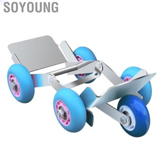 Soyoung Flat Tire Booster Trolly Emergency Roller Move Tool with 5 Wheels for Heavy Duty Bicycle Motorcycle Tricycle