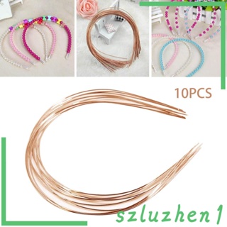 [Szluzhen1] ที่คาดผม กรอบโลหะ DIY สําหรับผู้ชาย ผู้หญิง 10 ชิ้น