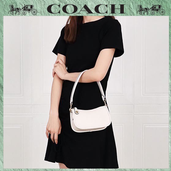 【Coach】กระเป๋าสะพายขนาดเล็กสีดำ C2643 กระเป๋าถือแบรนด์ร่วม Disney