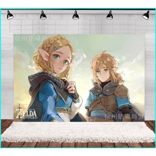 ฉากหลังแบนเนอร์ ลายการ์ตูน The Legend of Zelda สําหรับถ่ายภาพ