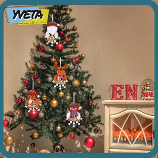 Yveta จี้ตุ๊กตาซานตาคลอส แขวนตกแต่งต้นคริสต์มาส DIY