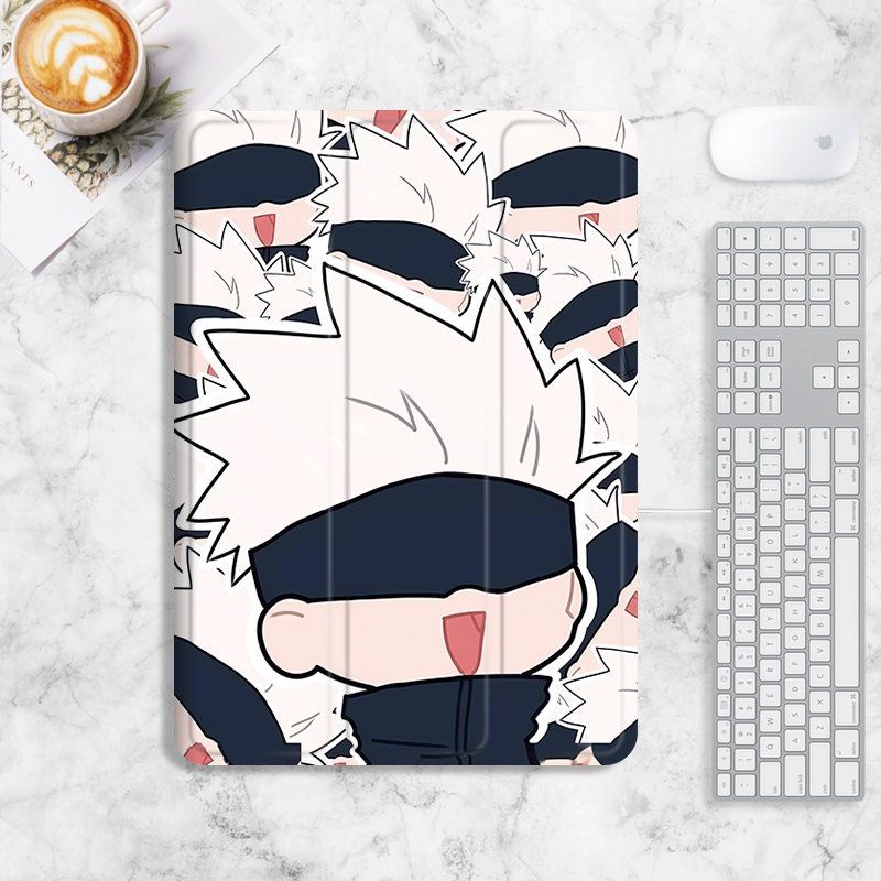 เคส ลายมหาเวทย์ผนึกมาร Satoru Gojo 5t5 สําหรับ ipad air4 5 mini4 5 6 ipad gen10 2022 pro11 gen5 6 7 8 9 10.2 ipad air1 2 2017 2018