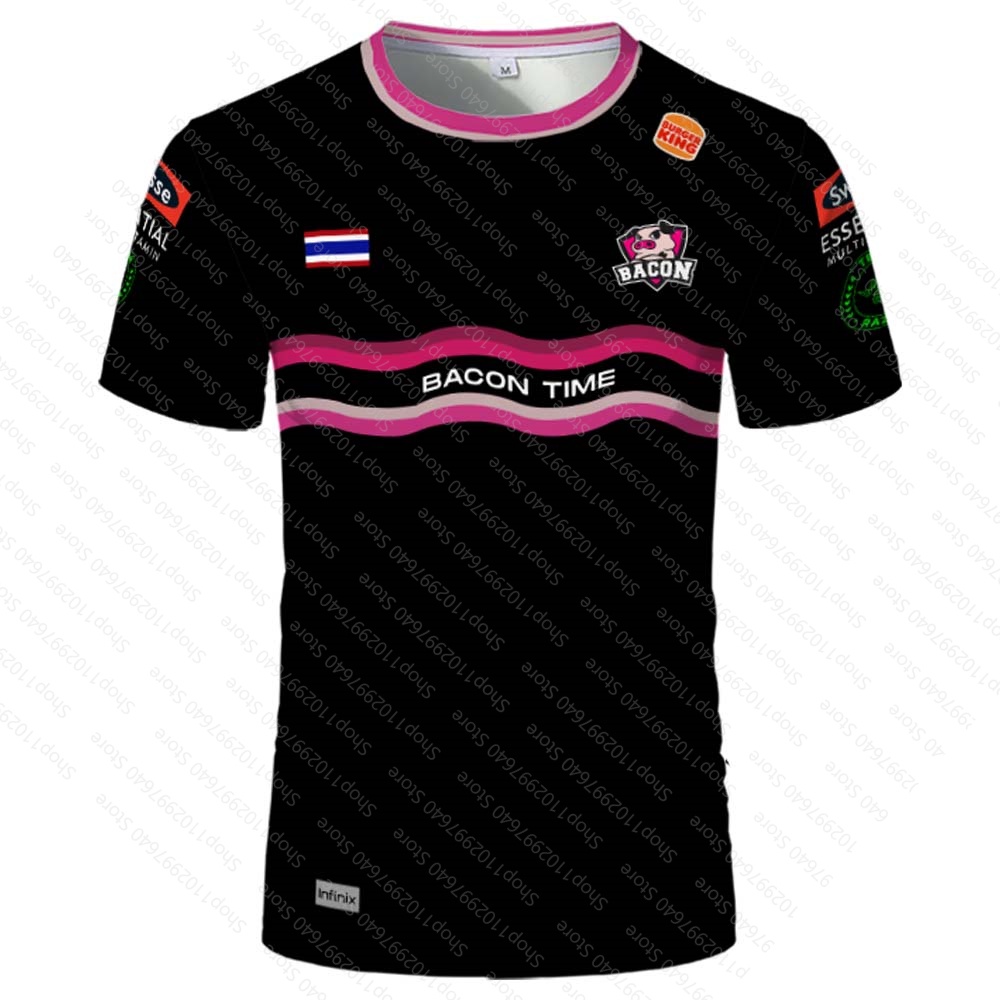 เสื้อกีฬาแขนสั้น ลายทีม Bacon Time RPL Esport Jersey Season 11 Ccrushh Name แฟชั่นฤดูร้อน สําหรับผู้