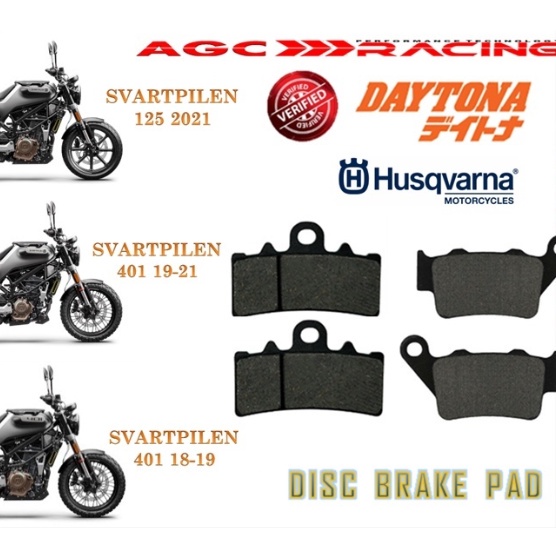 HUSQVARNA ผ้าเบรก SVARTPILEN 125 SVARTPILEN 250 SVARTPILEN 401 คุณภาพดีที่สุด