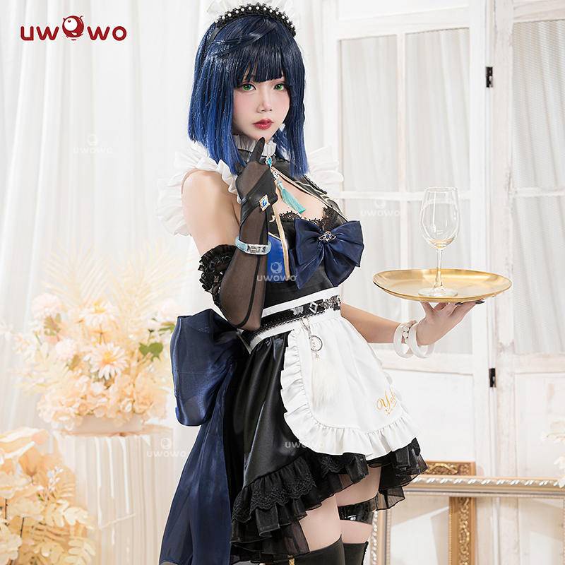 ชุดเดรสคอสเพลย์แม่บ้าน Uwowo Genshin Impact Fanart Yelan