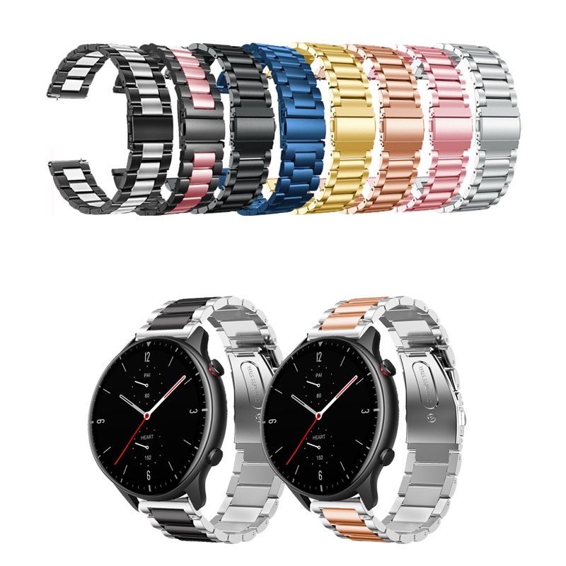 สายรัดข้อมือ สเตนเลส โลหะ สําหรับ Huami Amazfit GTR 4 4pro 2 GTR 2 2E GTR 3 GTR Mini
