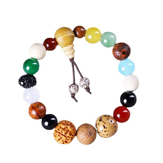 Eighteen Seed Hand String Bodhisattva Handle Bracelet Duobao Buddha Beads