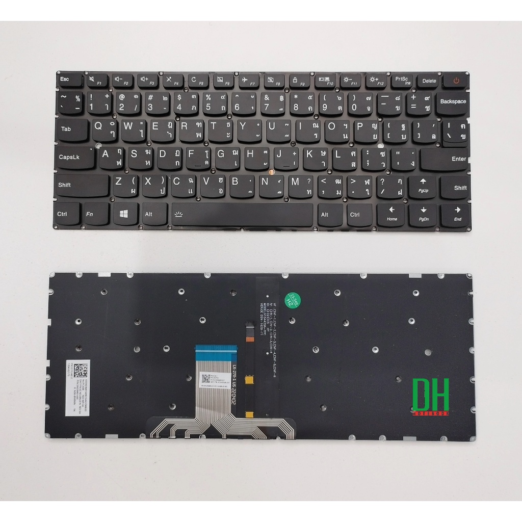 แป้นพิมพ์ คีย์บอร์ดโน้ตบุ๊ก Lenovo IdeaPad 710S-13IKB 710S-13ISK 510S-13IKB 510S-13ISK 310S-13ISK AIR 13 PRO Keyboard