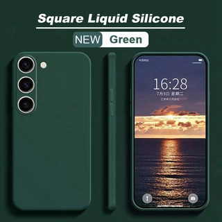 สําหรับ Samsung Galaxy A17 A07 A06 A16 A26 A36 A55 A56 Square ซิลิโคนเหลวเคสโทรศัพท์สีทึบกันกระแทกกันชนนุ่มฝาครอบ
