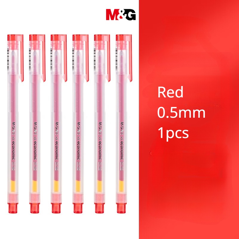 M&G เครื่องเขียน ปากกาเจล 0.5 สีแดง สําหรับนักเรียน สํานักงาน 1 ชิ้น