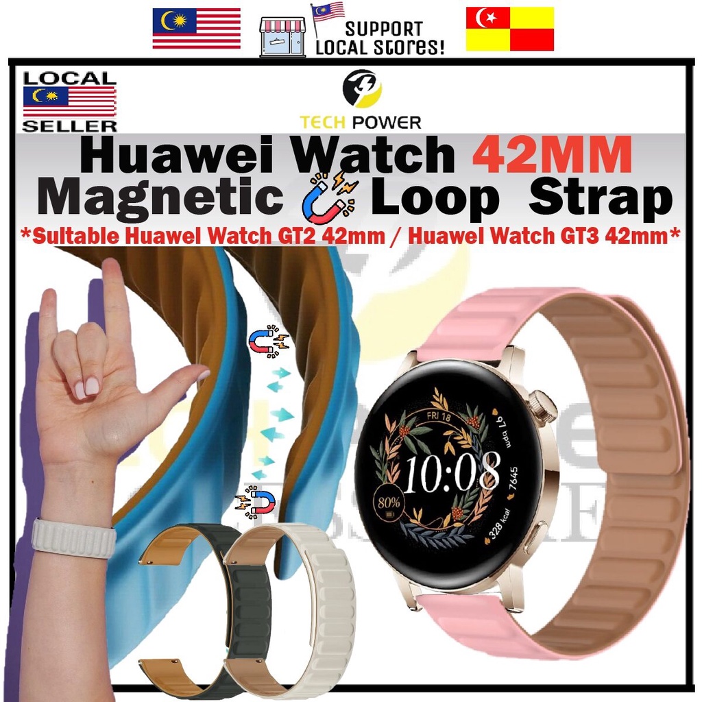 Huawei Watch GT3 42mm / Huawei Watch GT2 42mm Magnetic Loop Strap Adjustable Strong Magnetic, Tali J