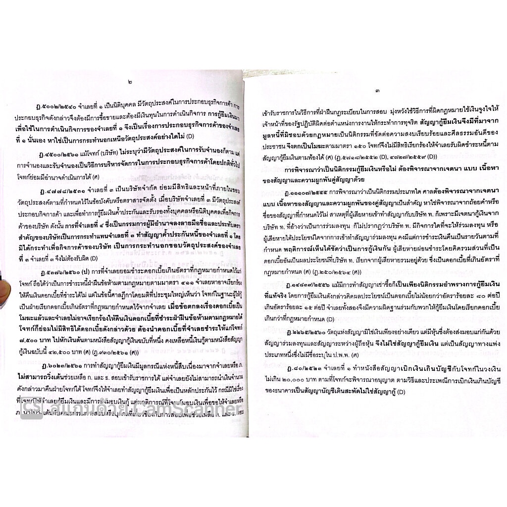 สรุปย่อหลักกฎหมาย กู้ยืม ค้ำประกัน จำนอง จำนำ /โดย : วิวัฒน์ ว่องวิวัฒน์ไวทยะ /ปีที่พิมพ์ : กรกฎาคม 2566 (ครั้งที่ 2)