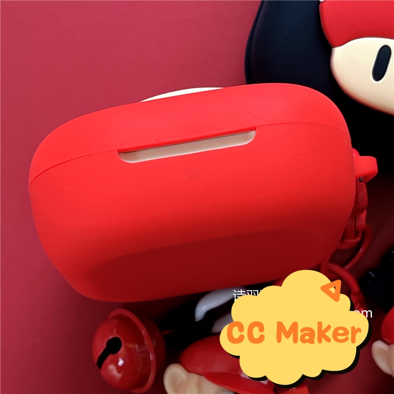 For Shokz OpenFit Case Cartoon Keychain Pendant Shokz OpenFit Silicone Soft Case Cute Finger Ring Shokz OpenFit Shockproof Case Shokz OpenFit Protective Cover