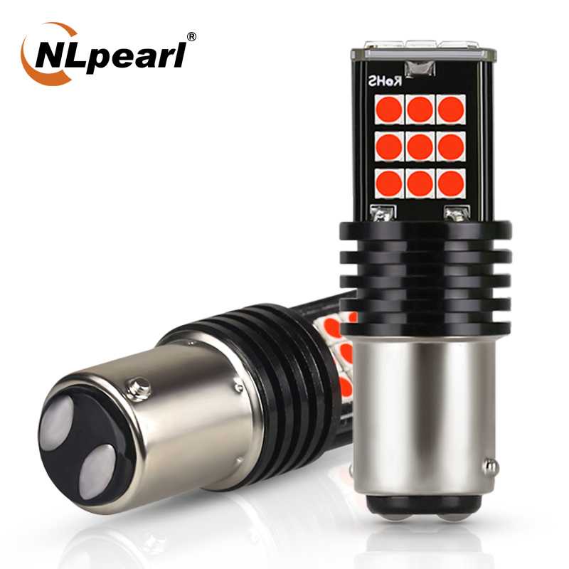 Nlpearl ไฟเบรครถยนต ์ ไฟเบรค LED 1157 24 SMD 5W IP65 1PCS - P21W