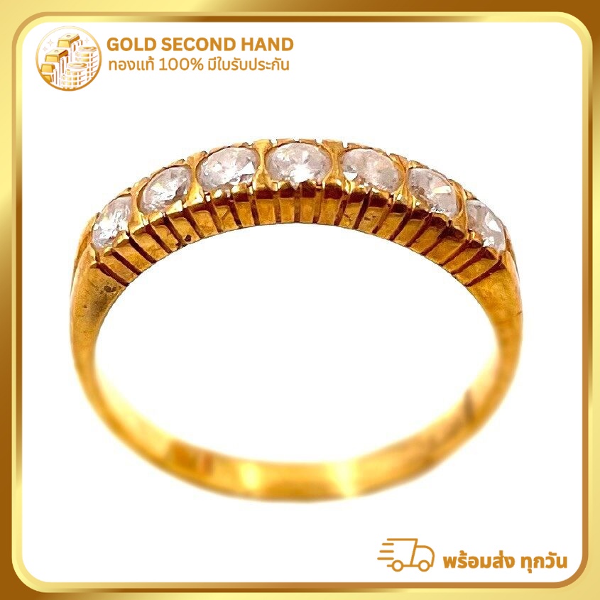 แหวนพลอยทองคำแท้ 90% (หนัก 3.2 กรัม  มีใบรับประกันจากทางร้านทอง) R25/10/2023 .10