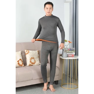 Z1000 ชุดลองจอนบุขน คอปืน ผู้ใหญ่-สูงวัย ใส่ได้ถึงติดลบ -35°C ฮีทเทค ผ้านุ่มใส่สบายระดับพรีเมี่ยม เสื้อ+กางเกง ส่งทันที