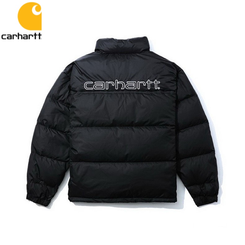 【พร้อมส่ง】ของแท้ 100% เสื้อแจ็กเก็ต ผ้าฝ้ายหนา ปักลายโลโก้ Carhartt ทรงหลวม กันน้ํา สําหรับผู้ชาย และผู้หญิง