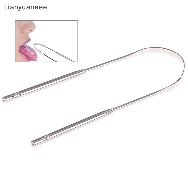 Tianyuaneee ที่ขูดลิ้น สเตนเลส ทําความสะอาดช่องปาก 1 ชิ้น