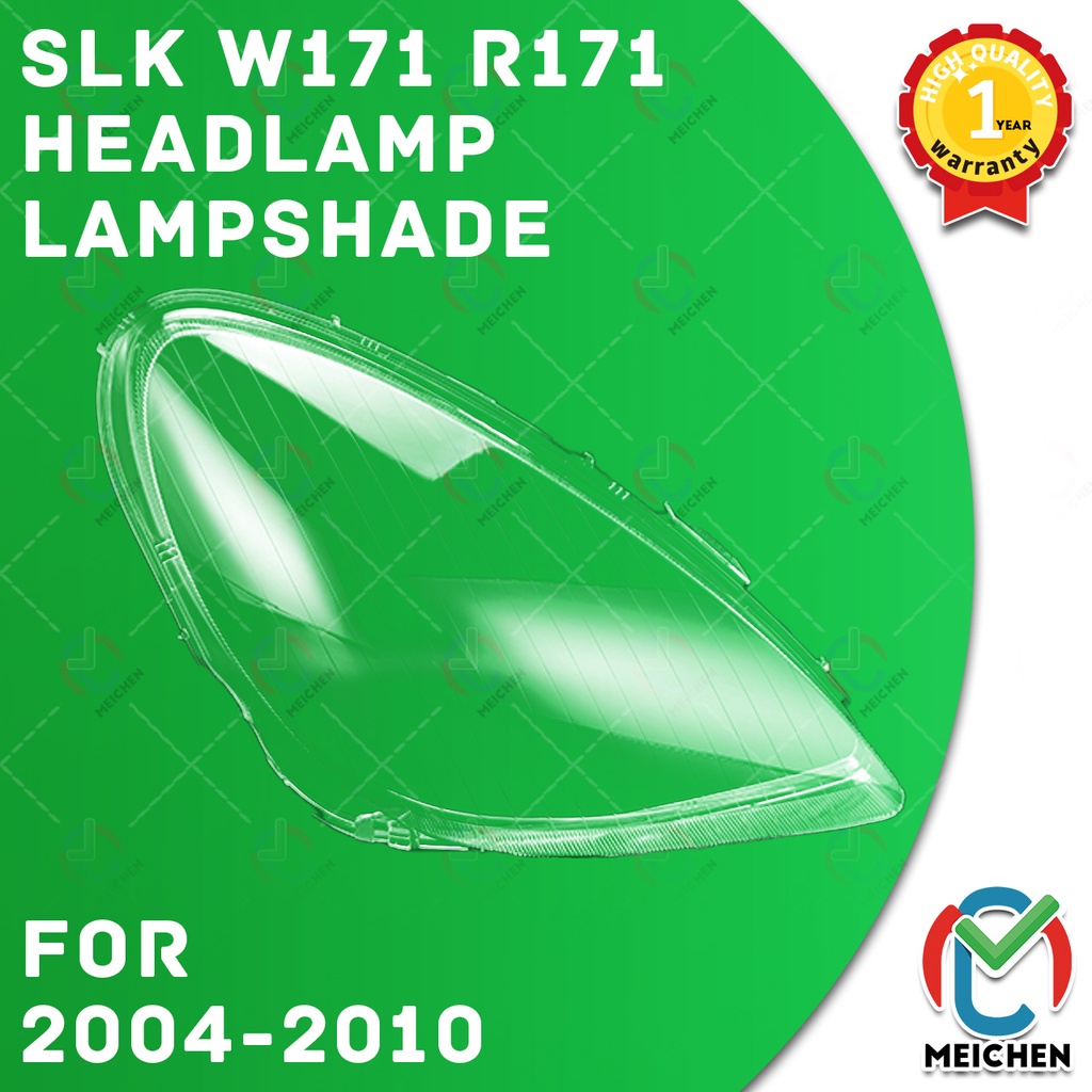 Mercedes Benz W171 SLK ไฟหน้า R171 SLK200 SLK280 SLK300 SLK350 (2004-2010) ไฟหน้าฝาครอบไฟหน้าฝาครอบเลนส์ไฟหน้าไฟหน้าเลนส์โคมไฟเชลล์โคมไฟเลนส์ Lampu Depan