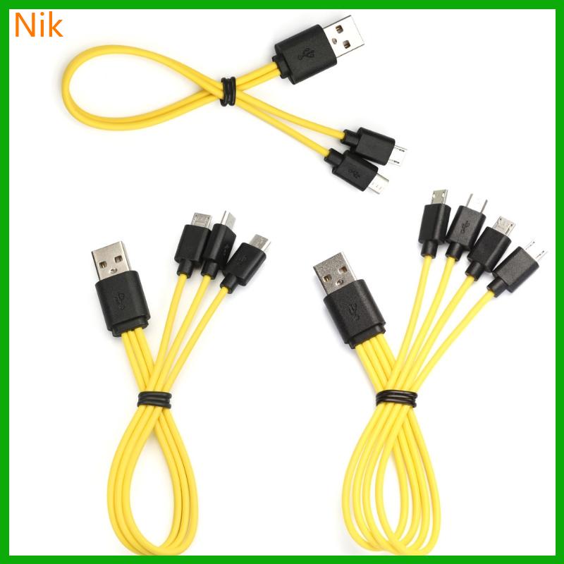 2in1 สายชาร์จโทรศัพท์มือถือ Micro USB