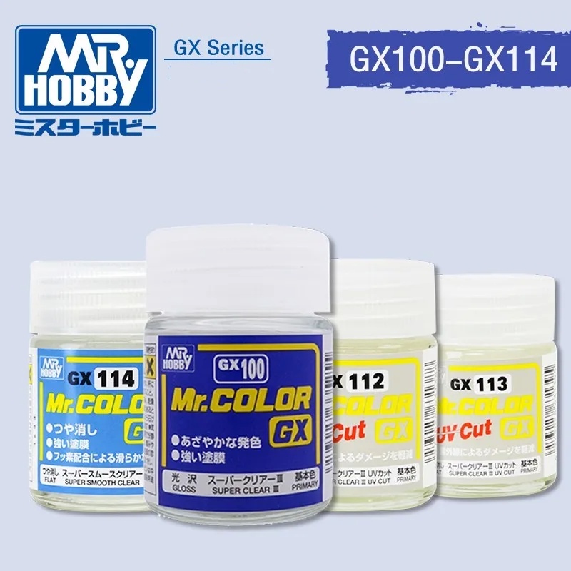 Mr. Hobby Mr. Color Super Clear GX100 GX112 GX113 GX114 COATING