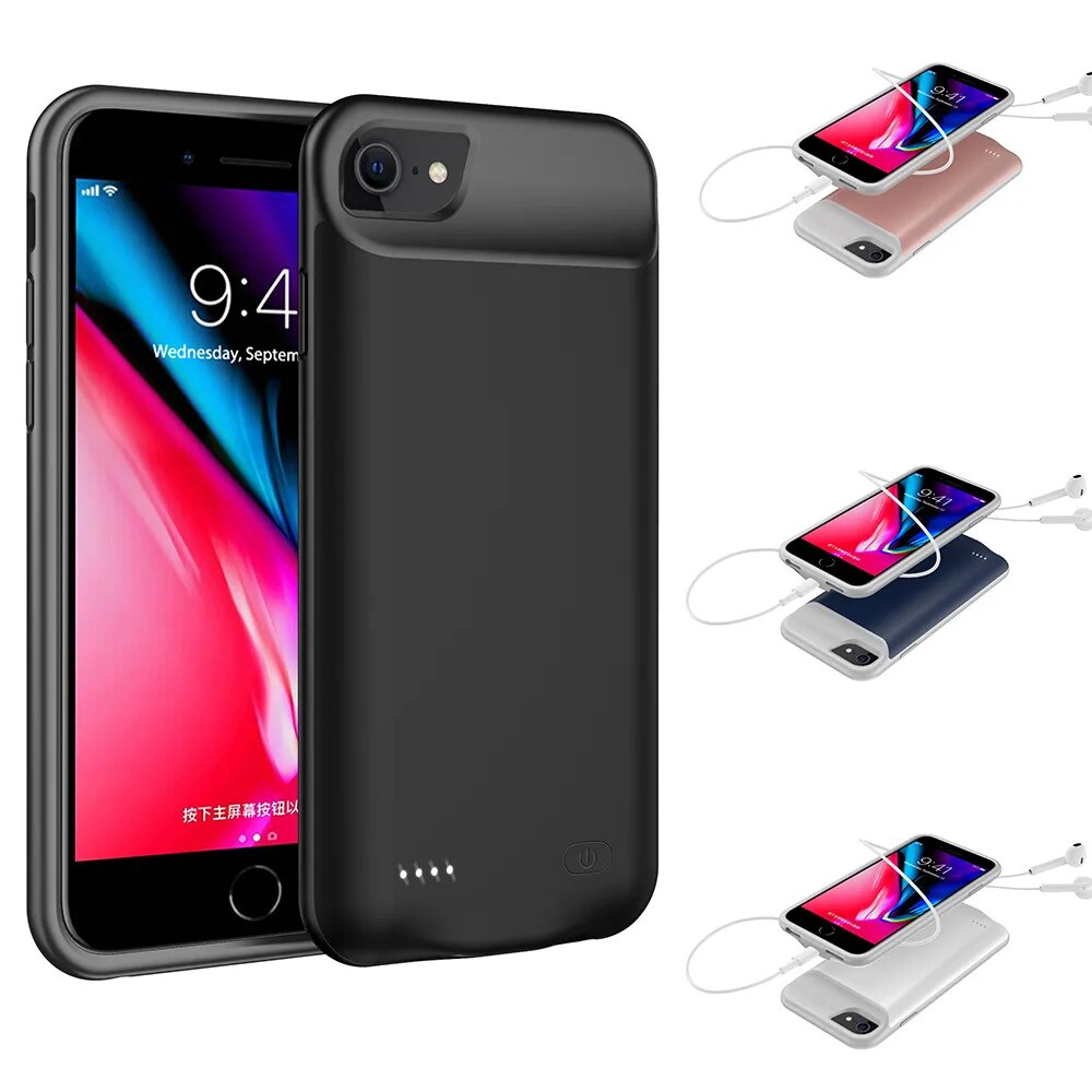 Battery Charger Case For iPhone SE 2020 6 6S 7 8 Plus Charging Case For iPhone X XR XS Max Portable Power Bank