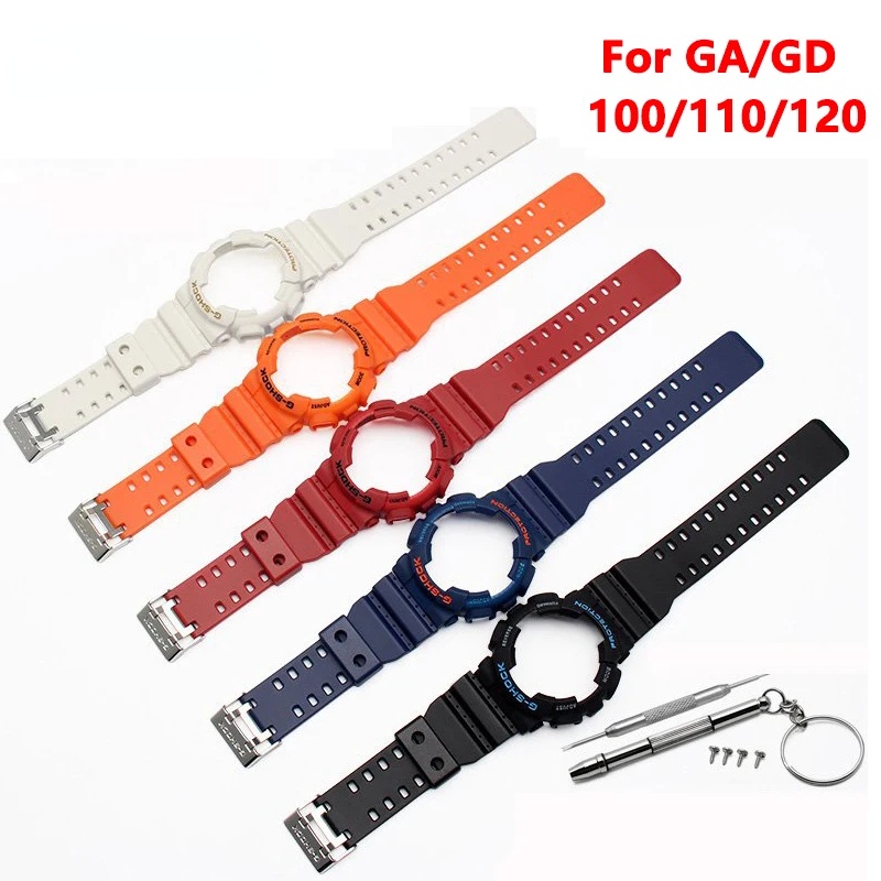 สายนาฬิกาข้อมือซิลิโคนยาง ดัดแปลง อุปกรณ์เสริม สําหรับ Casioak G-SHOCK GA-110 GA-100 GD-120