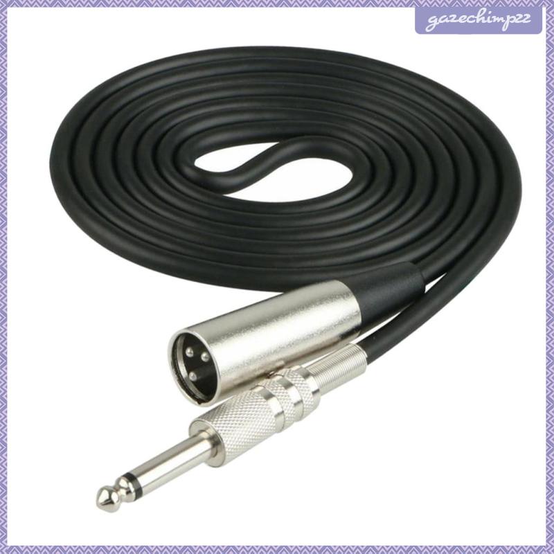 [Gazechimp] สายเคเบิลสเตอริโอ XLR ปลั๊ก 3 ขา เป็นแจ็คโมโน ตัวผู้ 1/4 นิ้ว 6.35 มม. 0.3 ม.