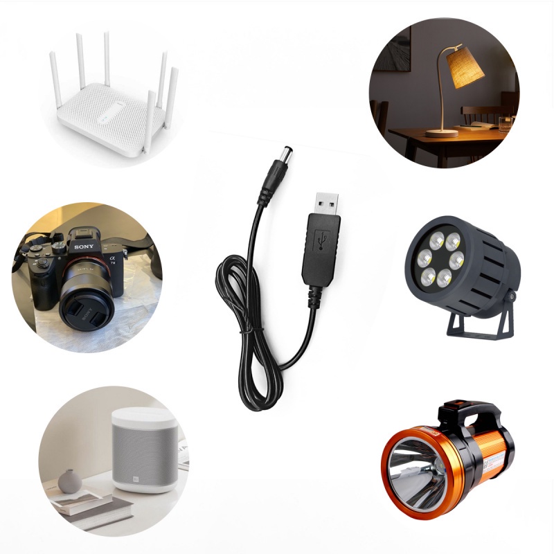 [ส่งจากไทย] Usb Power Boost Line Dc 5v To Dc 12v สาย แปลงเป็นแจ็ค เพิ่มแรงดัน ใช้สำหรับจ่ายไฟจากเพาเวอร์แบงค์เข้าอุปกรณ ราคา ถูกที่สุด ดีลบีเคเค แกลเลอรีภาพที่ 9