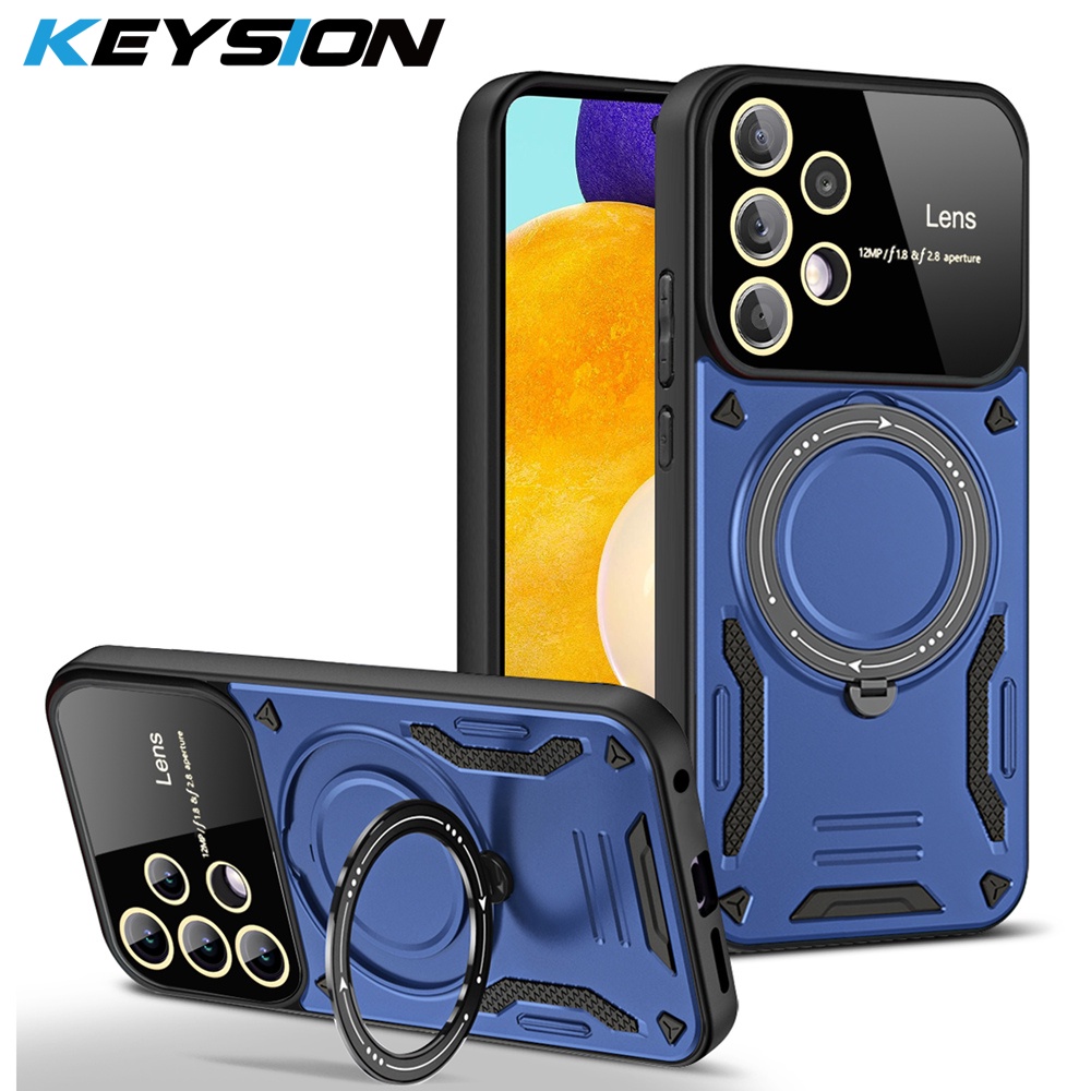 Keysion เคสโทรศัพท์มือถือ กันกระแทก พร้อมแหวนขาตั้ง สําหรับ Samsung A52 5G A52S 5G A32 A22 5G Galaxy A22 4G