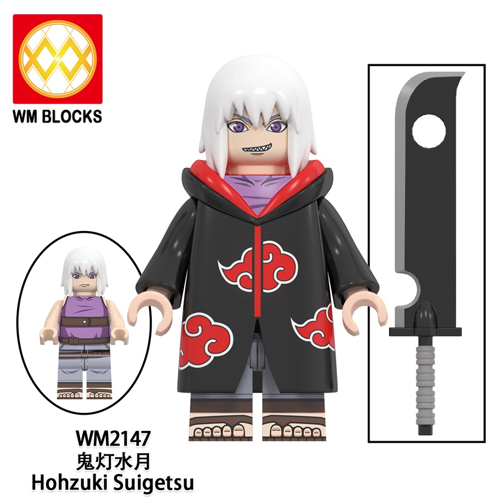 ของเล่นตัวต่อฟิกเกอร์ Akatsuki Naruto Blocks Pain Kaguya Kimimaro Uchiha Itachi ขนาดเล็ก - รูปที่ 3