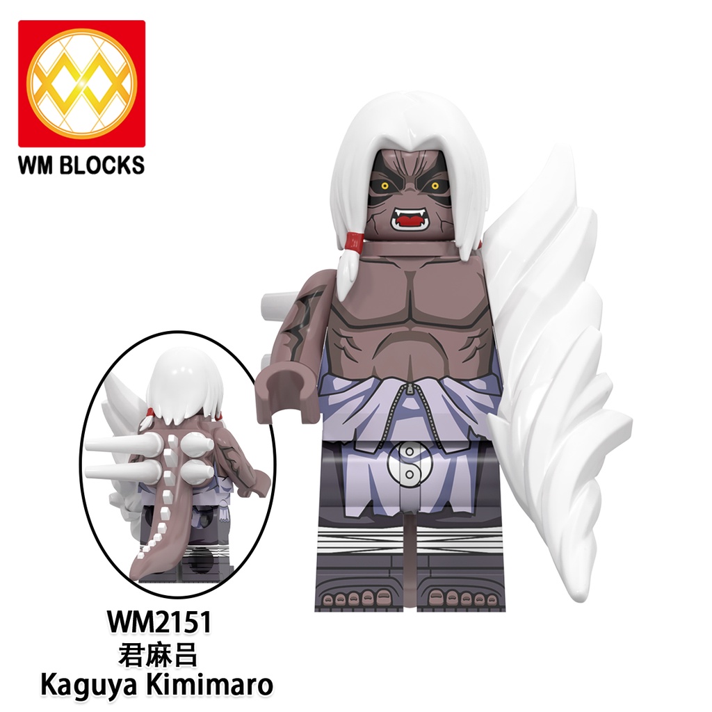 ของเล่นตัวต่อฟิกเกอร์ Akatsuki Naruto Blocks Pain Kaguya Kimimaro Uchiha Itachi ขนาดเล็ก - รูปที่ 4