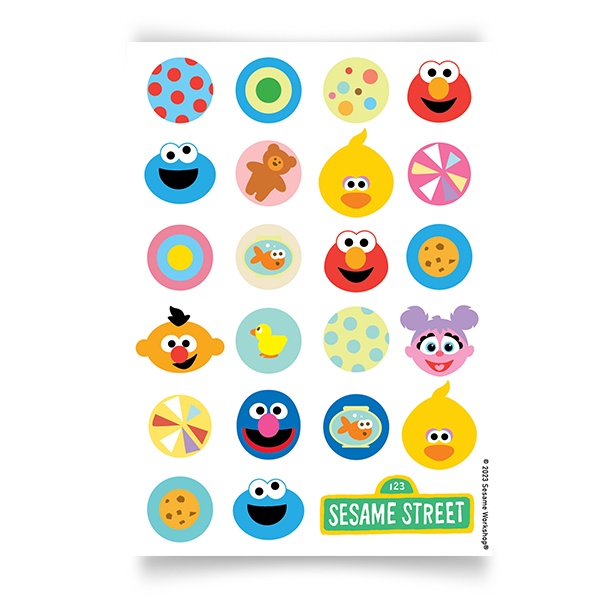 Se-ed (ซีเอ็ด) : SST4-สติกเกอร์ : Sesame Street  Baby Family-2 A6 Sticker (A6-PP-STK-404) W10.5xH14.