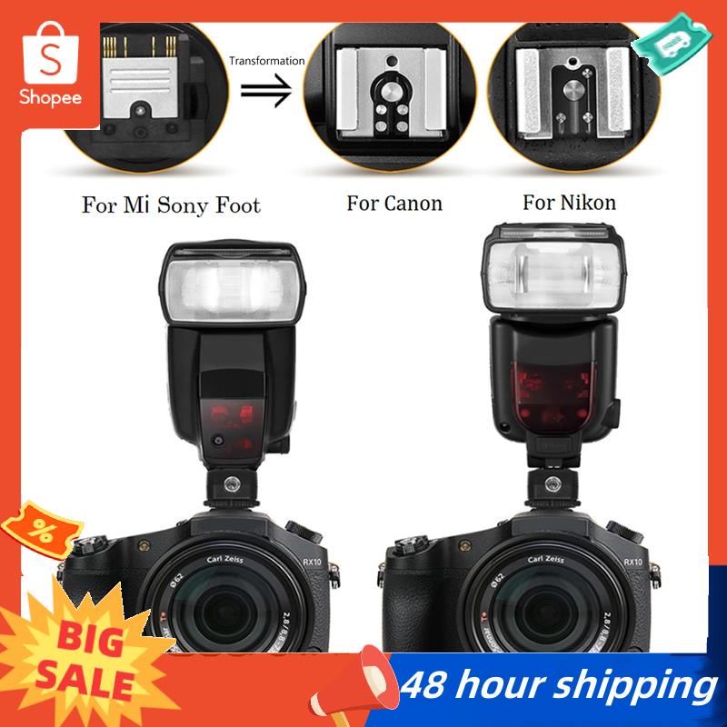 พร้อมส่ง อะแดปเตอร์แปลงแฟลชกล้อง TF-334 สําหรับ Sony Mi A7 A7S A7SII A7R A7II A9 A6300 Canon Nikon