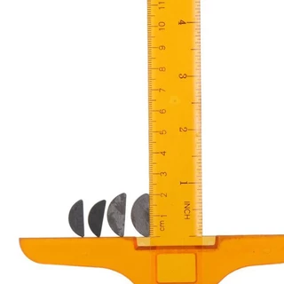 POPULAR 80 ชิ้น Keyway Assortment, ครึ่งวงกลม Universal Freewheel, Half Round Key Assortment Kit Key Assortment สําหรับ Fasteners Mechanical Industry