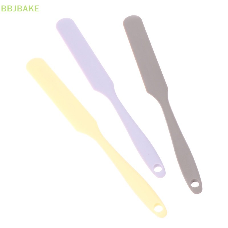 [FSBA] ไม้พายซิลิโคน แบบยาว สีครีม สําหรับทําเค้กเบเกอรี่