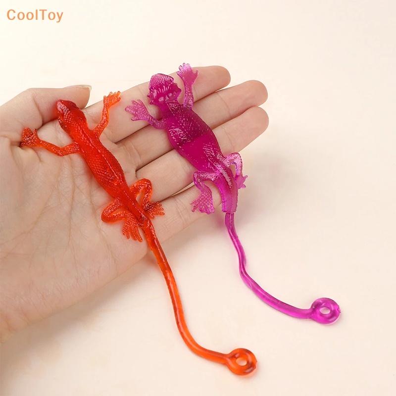 Cooltoy 20 ชิ้น สัตว์จิ้งจกเหนียว ยืดหดได้ เหนียว ยาง จิ้งจก เด็ก ขายดี
