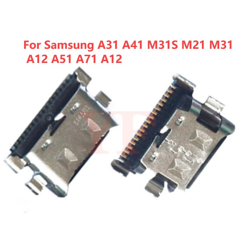 อุปกรณ์เชื่อมต่อพอร์ตชาร์จ USB สําหรับ Samsung Galaxy A12 A51 A31 A41 M31S M21 M31 A12 A51 A71 A12 5-50 ชิ้น