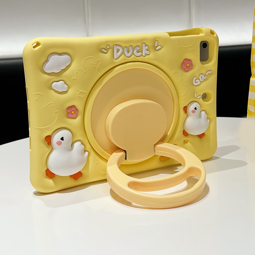 Casing Pop It Yellow Ducks Pattern Case เข้ากันได้กับ Mini 1 2 3 4 5 6 IPad 5 6 7 8 9 10 Air Air1 Ai