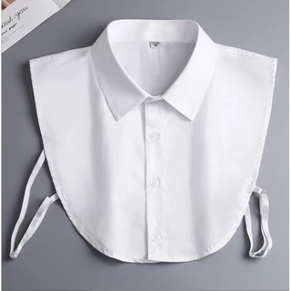 ปกคอเสื้อปลอม สีขาว สีดํา ป้องกันสิ่งสกปรก สไตล์นักธุรกิจ
